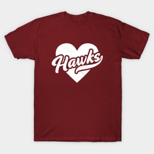 Vintage Hawks School Spirit // High School Football Mascot // Go Hawks T-Shirt